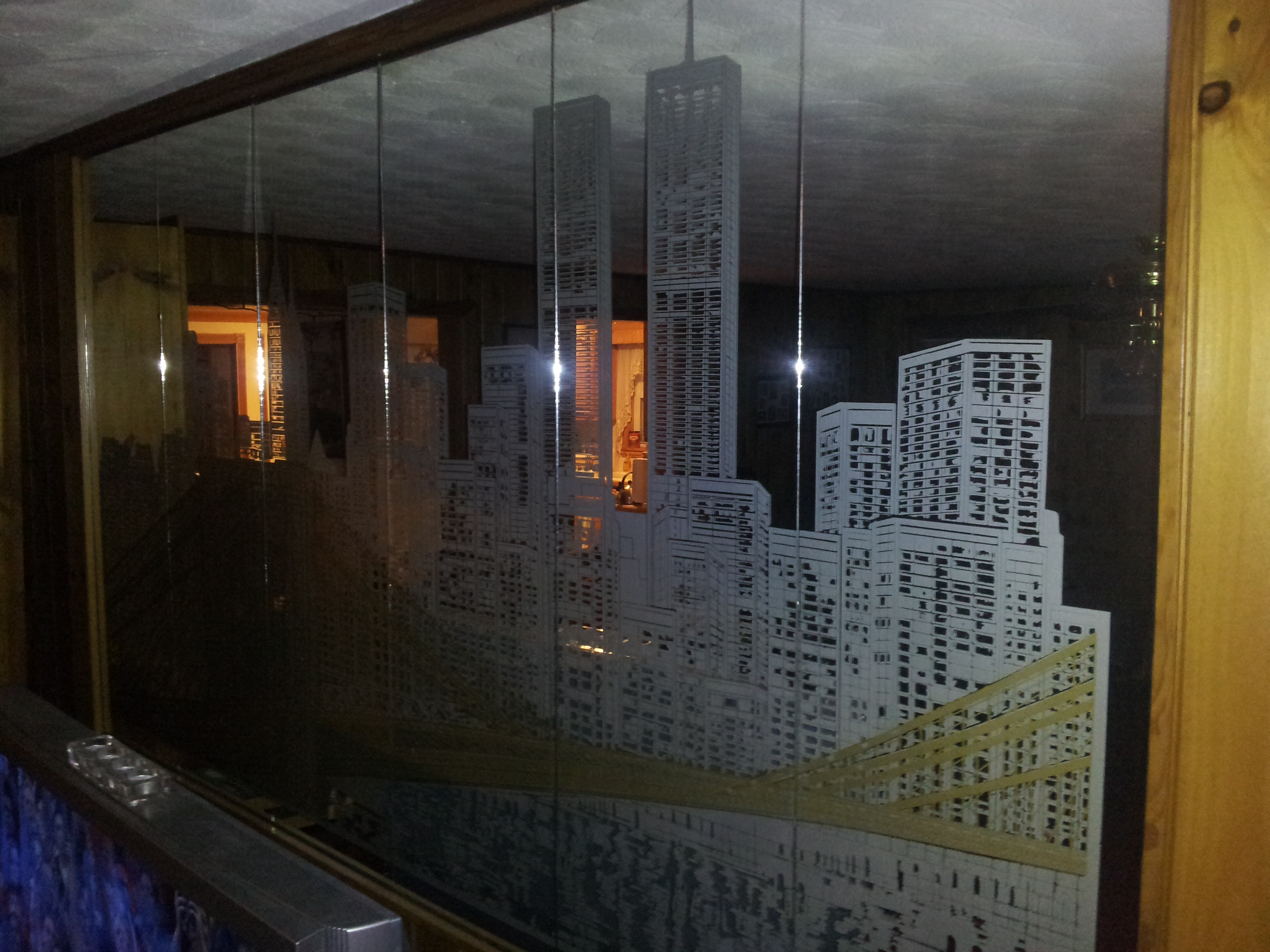 New York City and Brooklyn Bridge Wall Mirror InstAppraisal